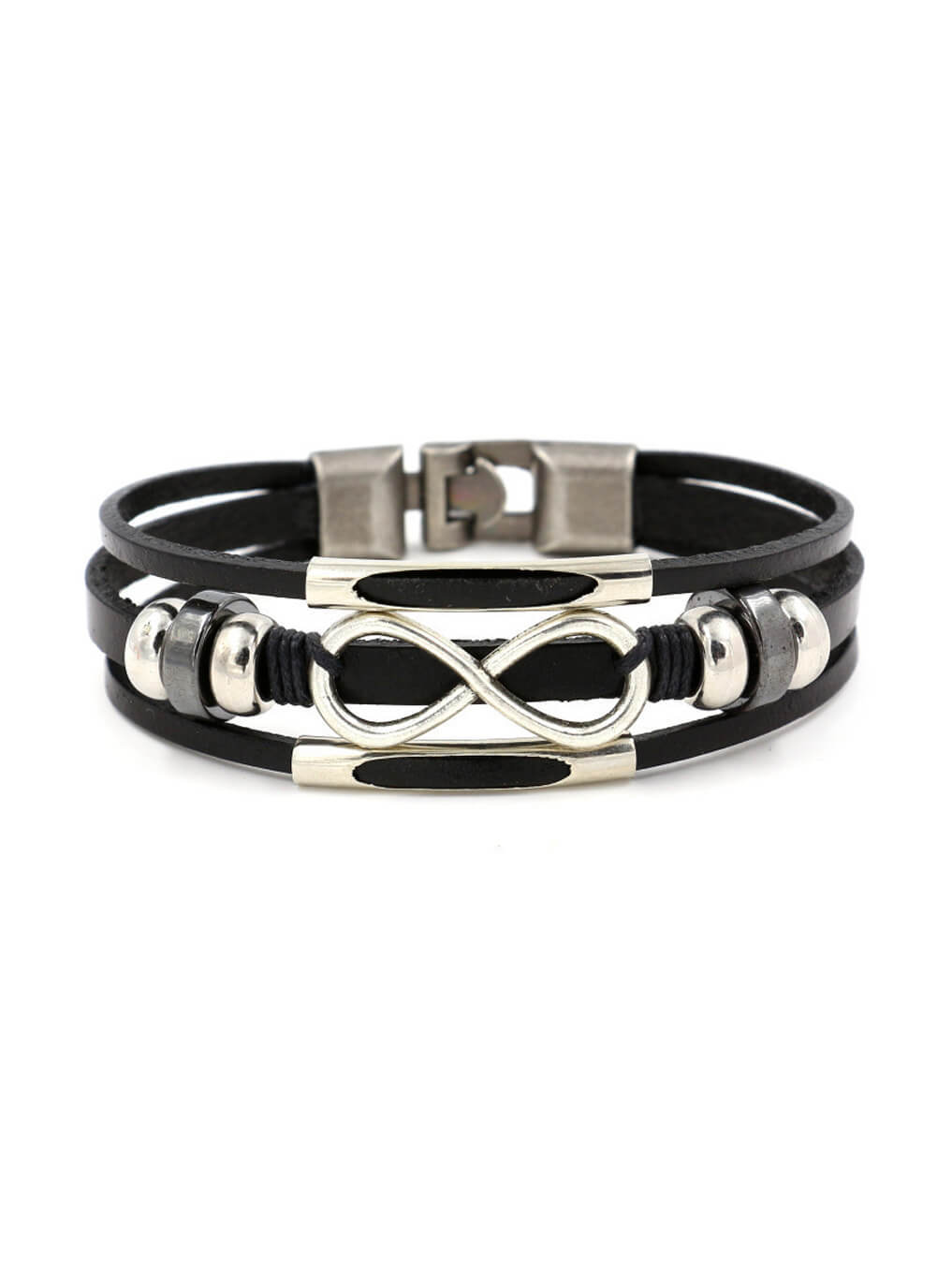  Infinite Leather Bracelet