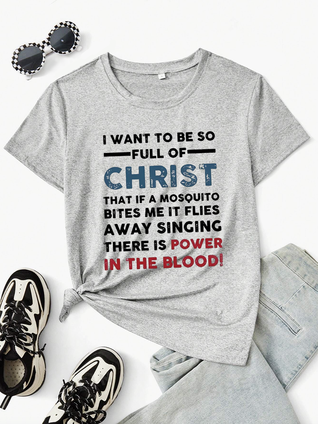 I Want To Be So Full Of Christ Women Tee