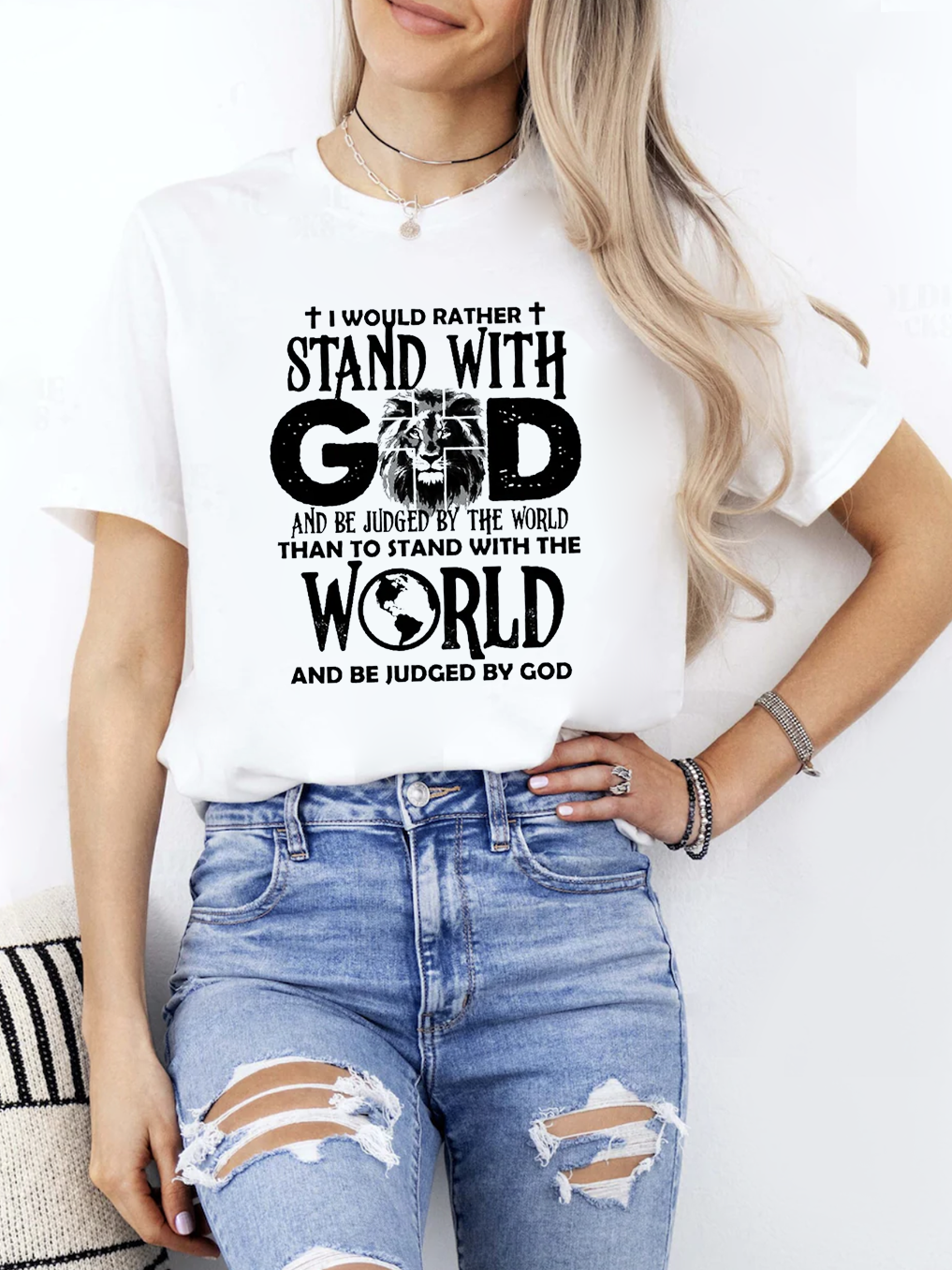 I Would Rather Stand With God Women Tee