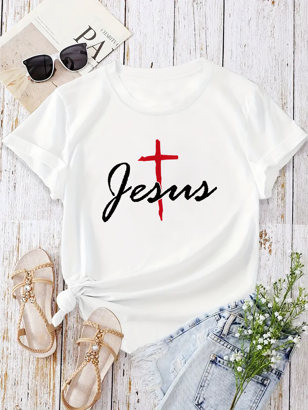 Jesus Cross Women T-Shirt