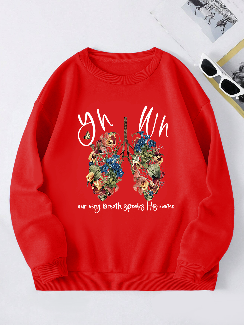YHWH Our  Very Breath Speaks His Name Sweatshirt