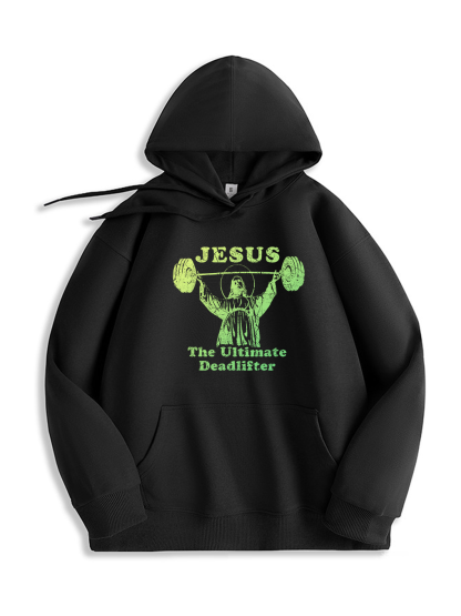 Jesus The Ultimate Deadlifter Hoodie