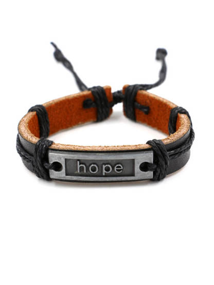 Hope Leather Bracelet