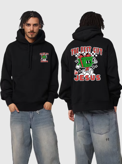 The Best Gift Is Jesus Front and Back Printed Hoodie
