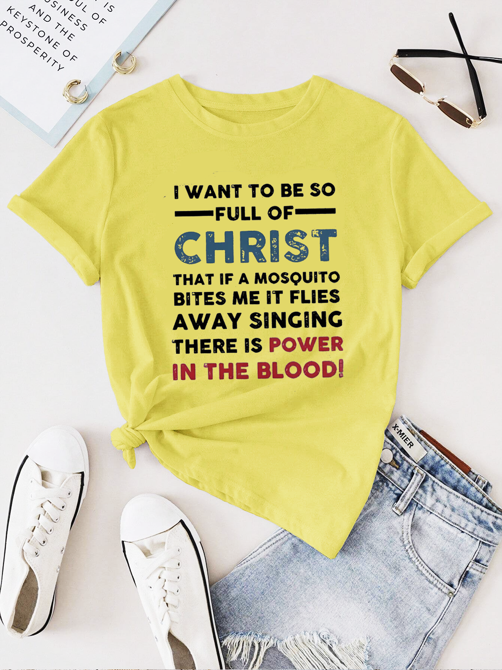 I Want To Be So Full Of Christ Women Tee