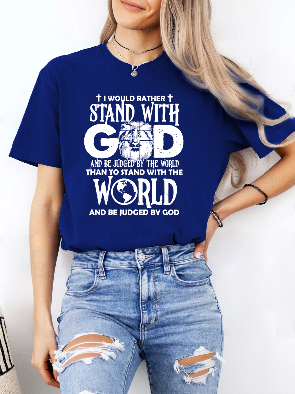 I Would Rather Stand With God Women Tee