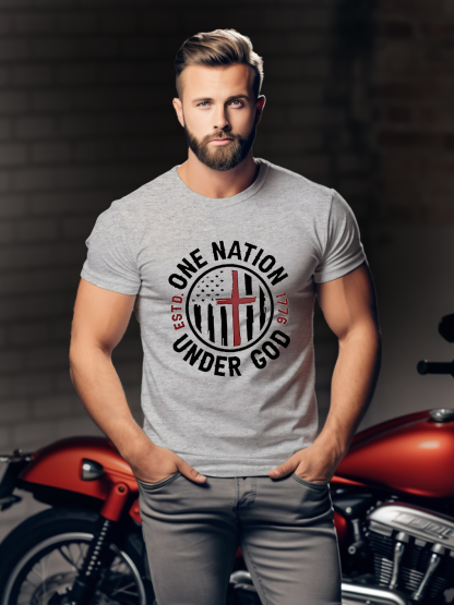 One Nation Under God ESTD 1776 Tee