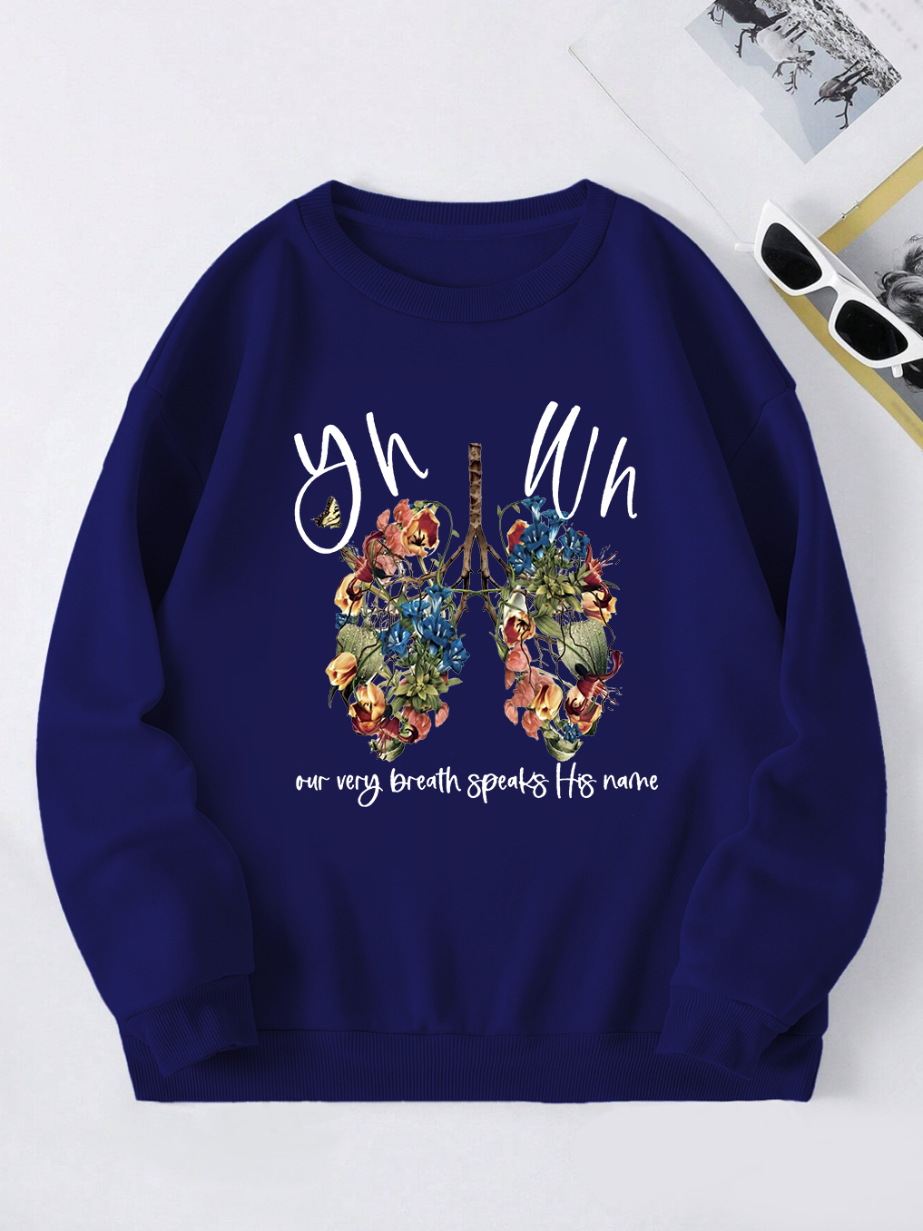 YHWH Our  Very Breath Speaks His Name Sweatshirt