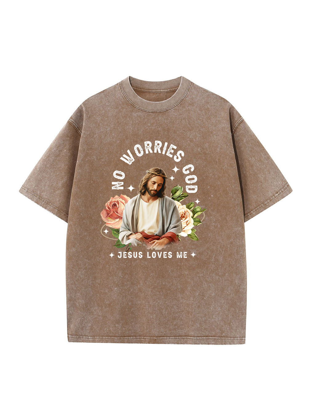 Jesus Loves Me Washed T-shirt