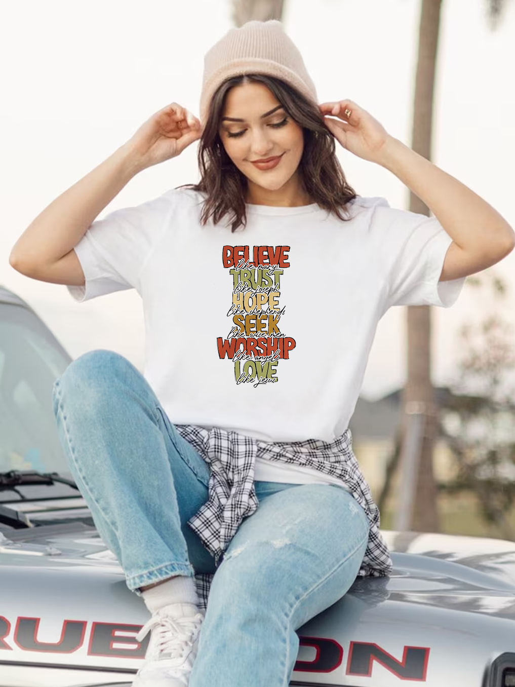 Believe Like Mary Trust Women's T-Shirt