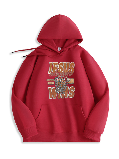 Jesus Always Wins Hoodie