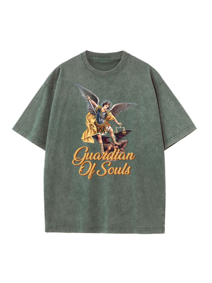 Guardian  Of Souls Washed T-shirt