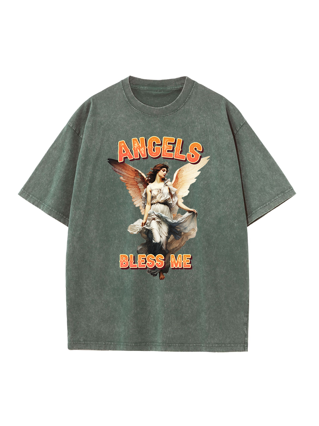 Angels Bless Me Washed T-shirt