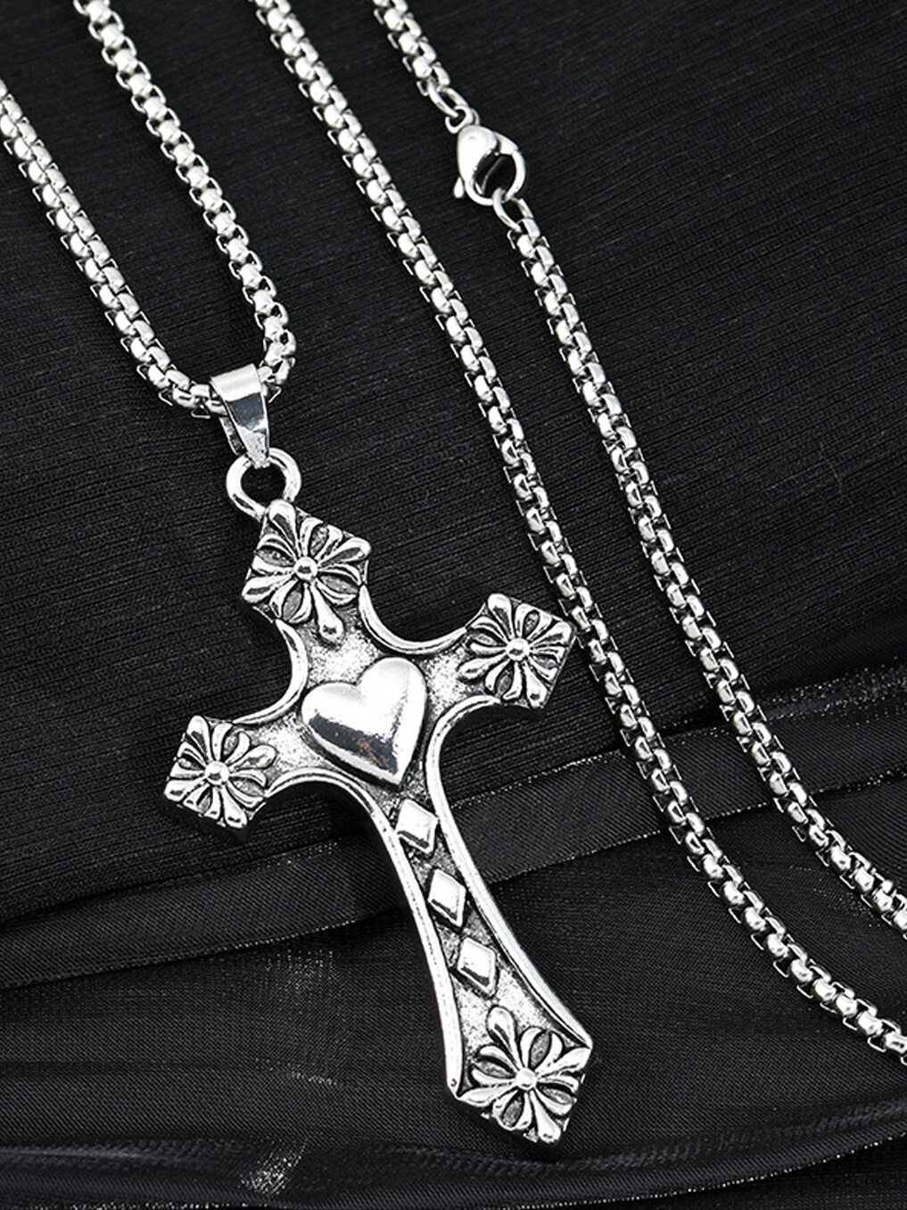 Cross Heart Necklace