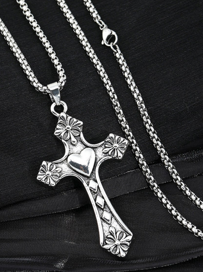 Cross Heart Necklace