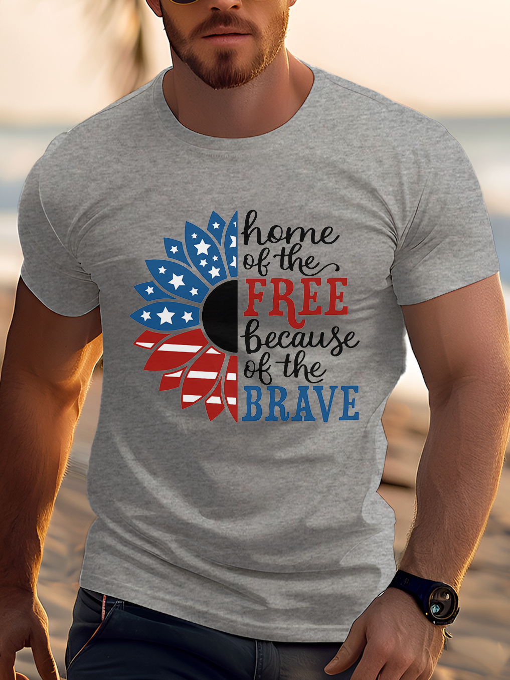 Home Of The Free Because Of The Brave Tee