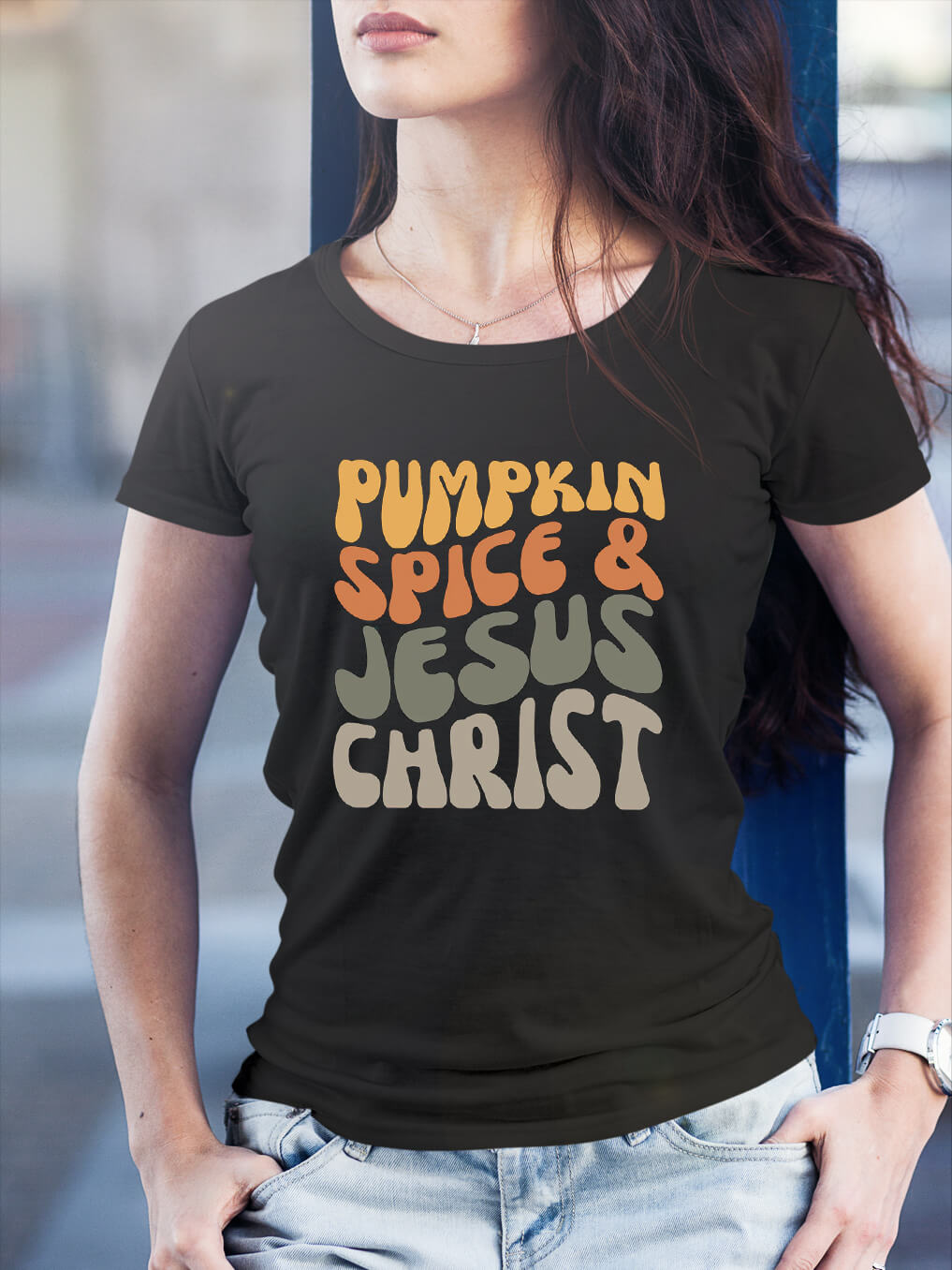 Pumpkin Spice & Jesus Christ Women Tee