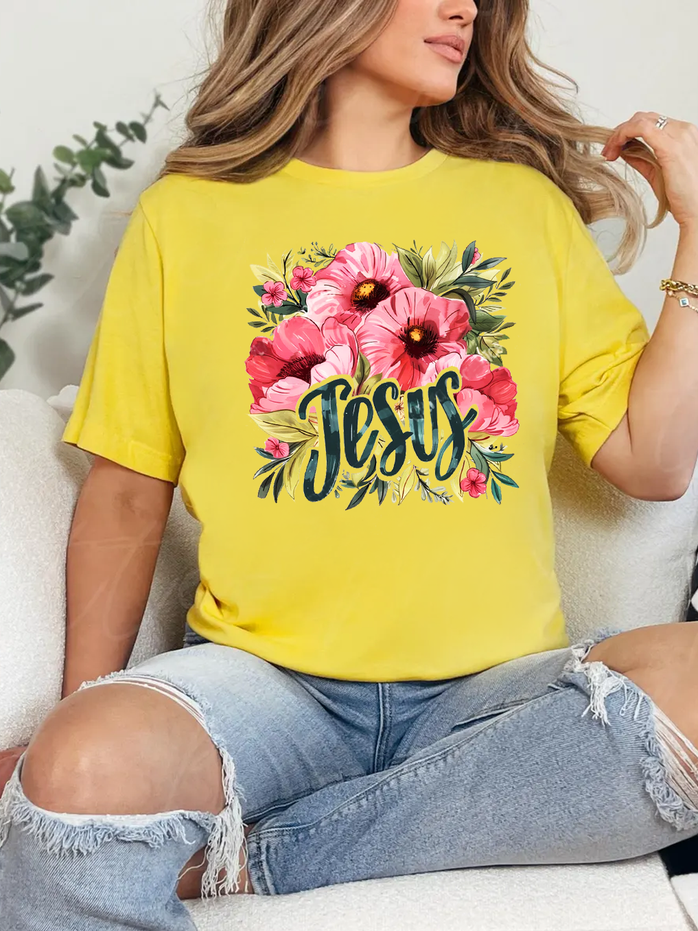 Flower of Jesus Women T-shirt