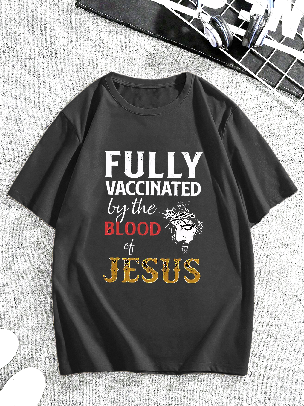 Fully Vaccinated By The Blood Of Jesus Tee