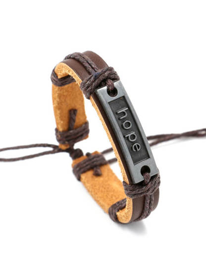 Hope Leather Bracelet