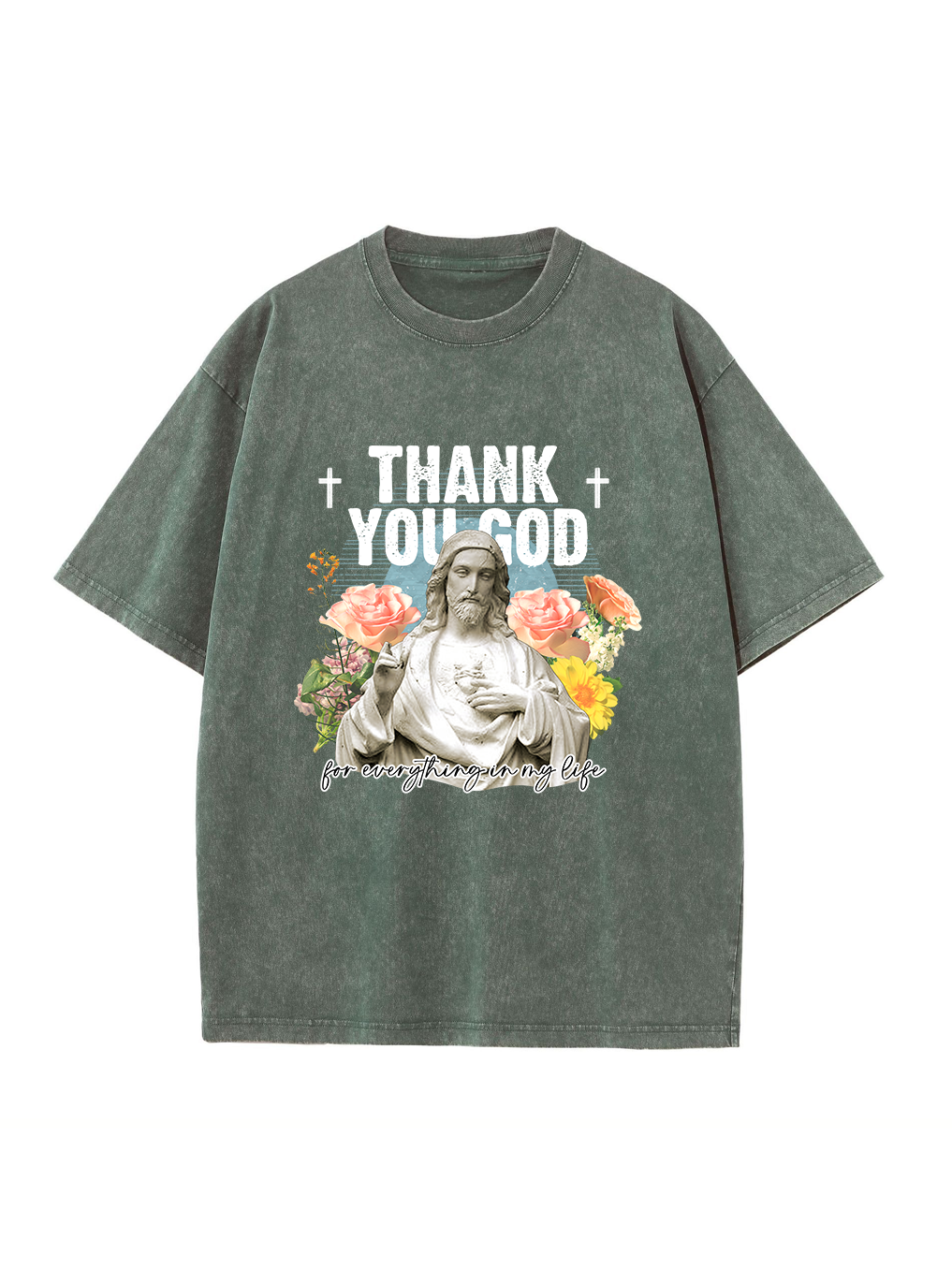 Thank You God Washed T-shirt