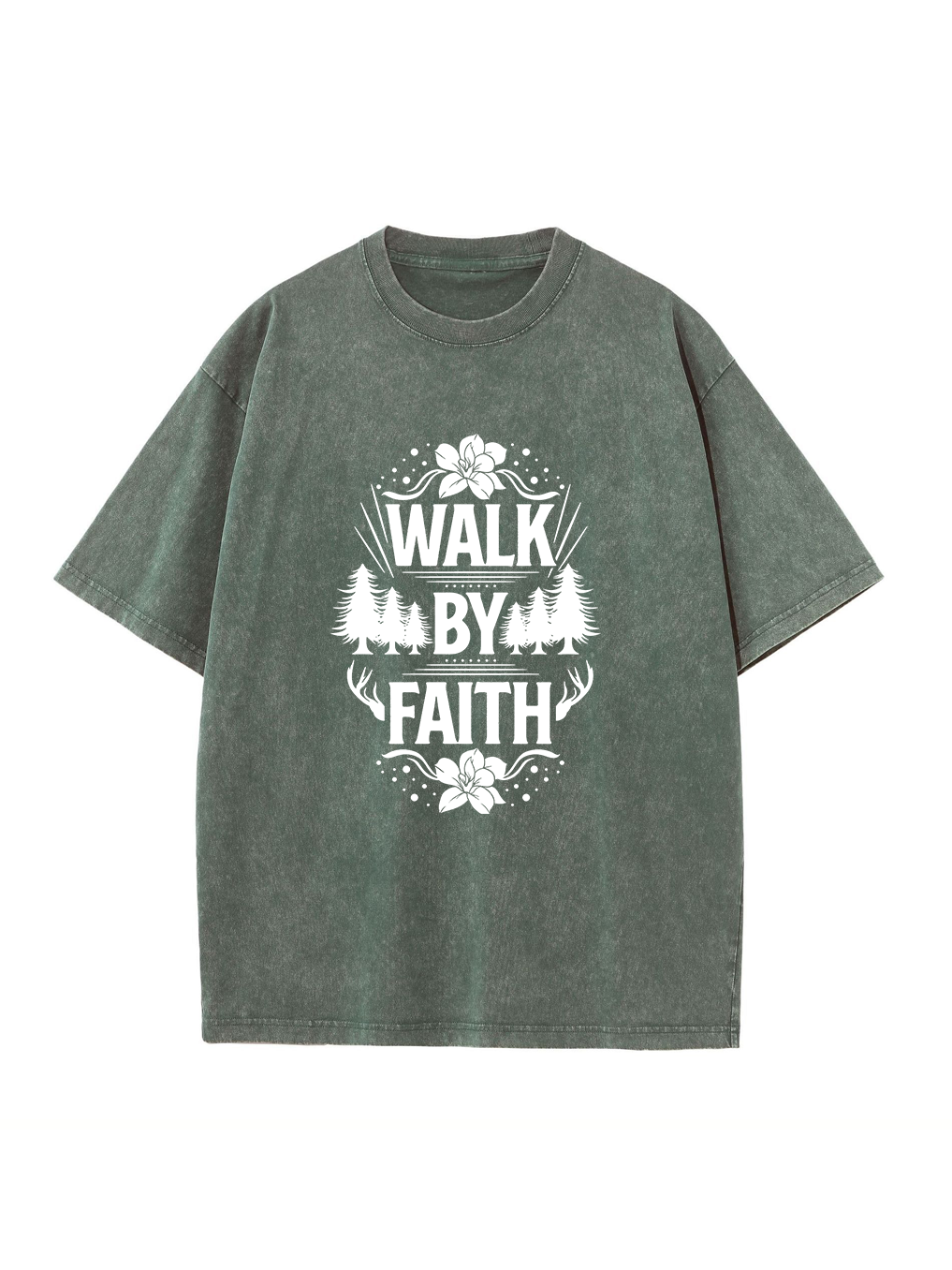 Walk By Faith Washed T-shirt