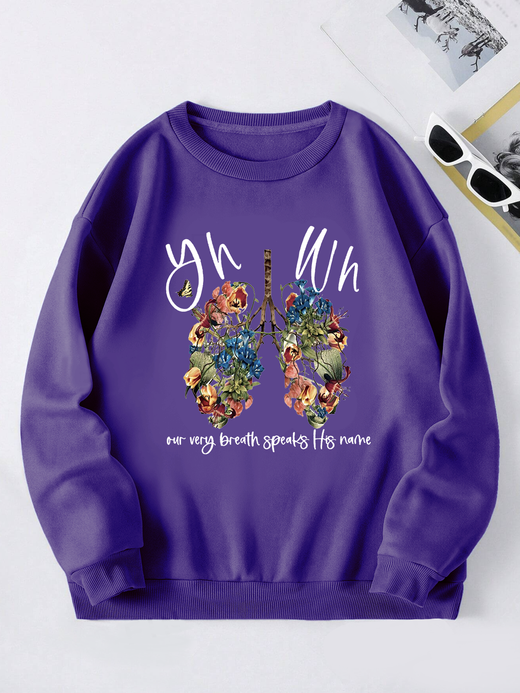 YHWH Our  Very Breath Speaks His Name Sweatshirt