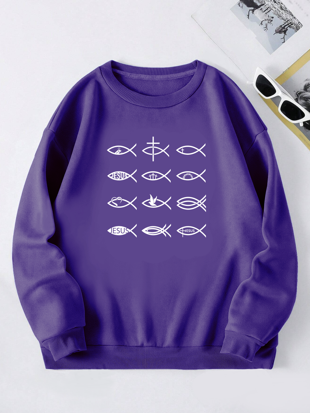 The Risen Jesus Eating Fish with the Disciples Sweatshirt