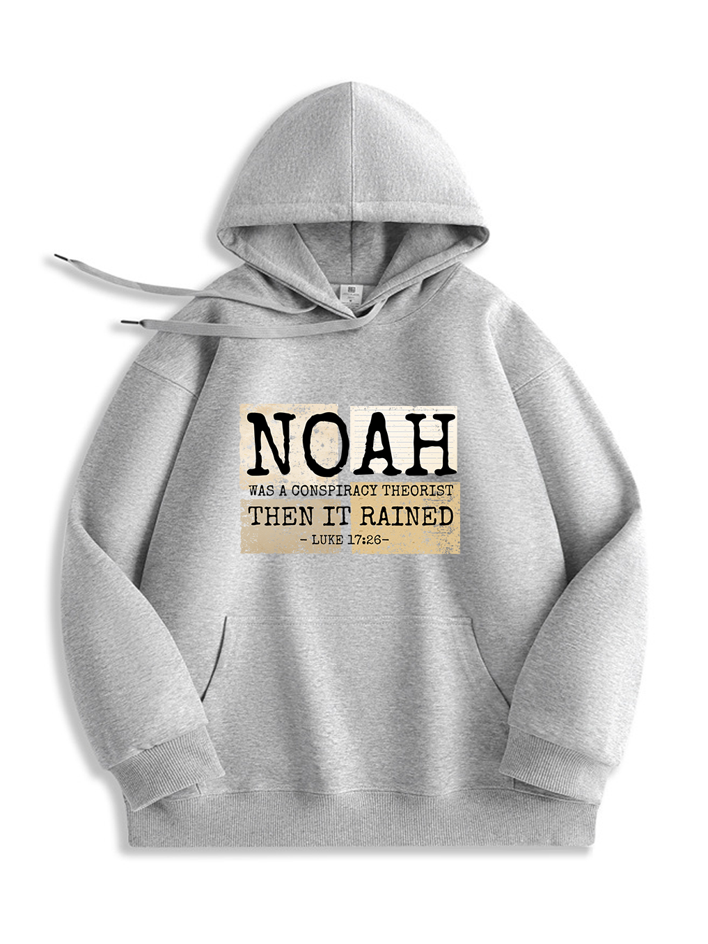 Noah Was A Conspiracy Theorist Then It Rained Luke 17:26 Hoodie