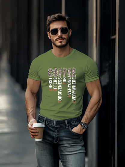 Coffee Christ Christian Tee