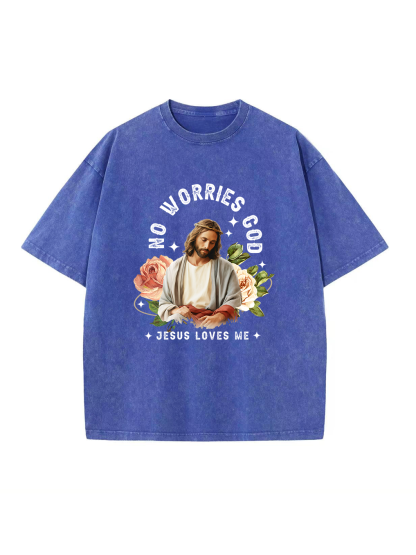 Jesus Loves Me Washed T-shirt