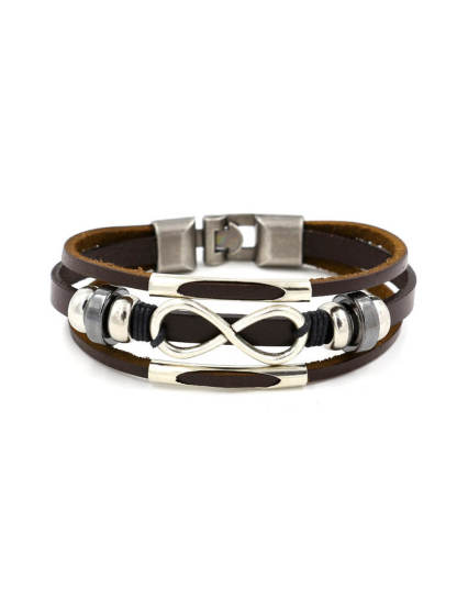  Infinite Leather Bracelet