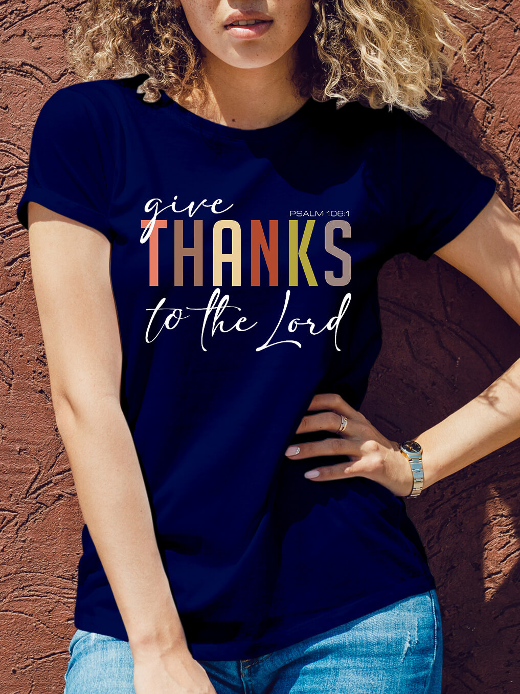 Give Thanks To The Lord Women Tee
