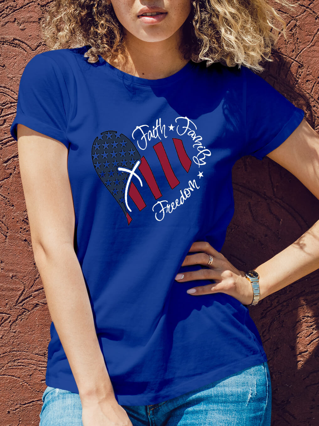 Faith And The Cross Women Tee