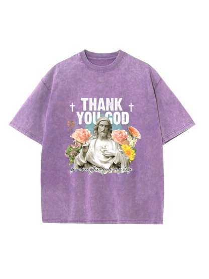 Thank You God Washed T-shirt