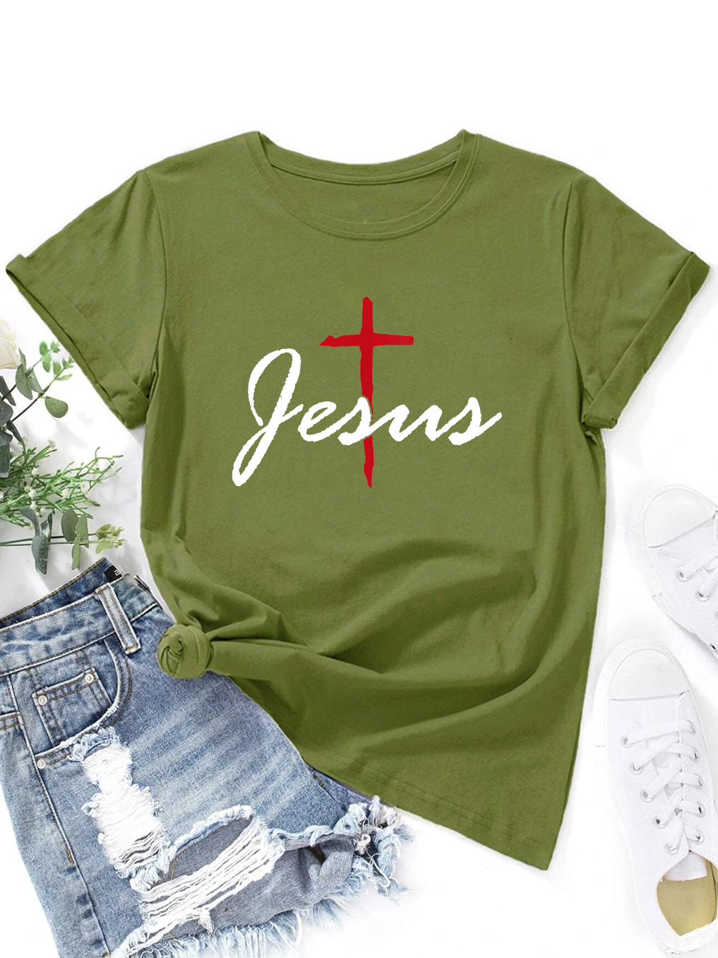 Jesus Cross Women T-Shirt