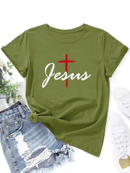 Jesus Cross Women T-Shirt