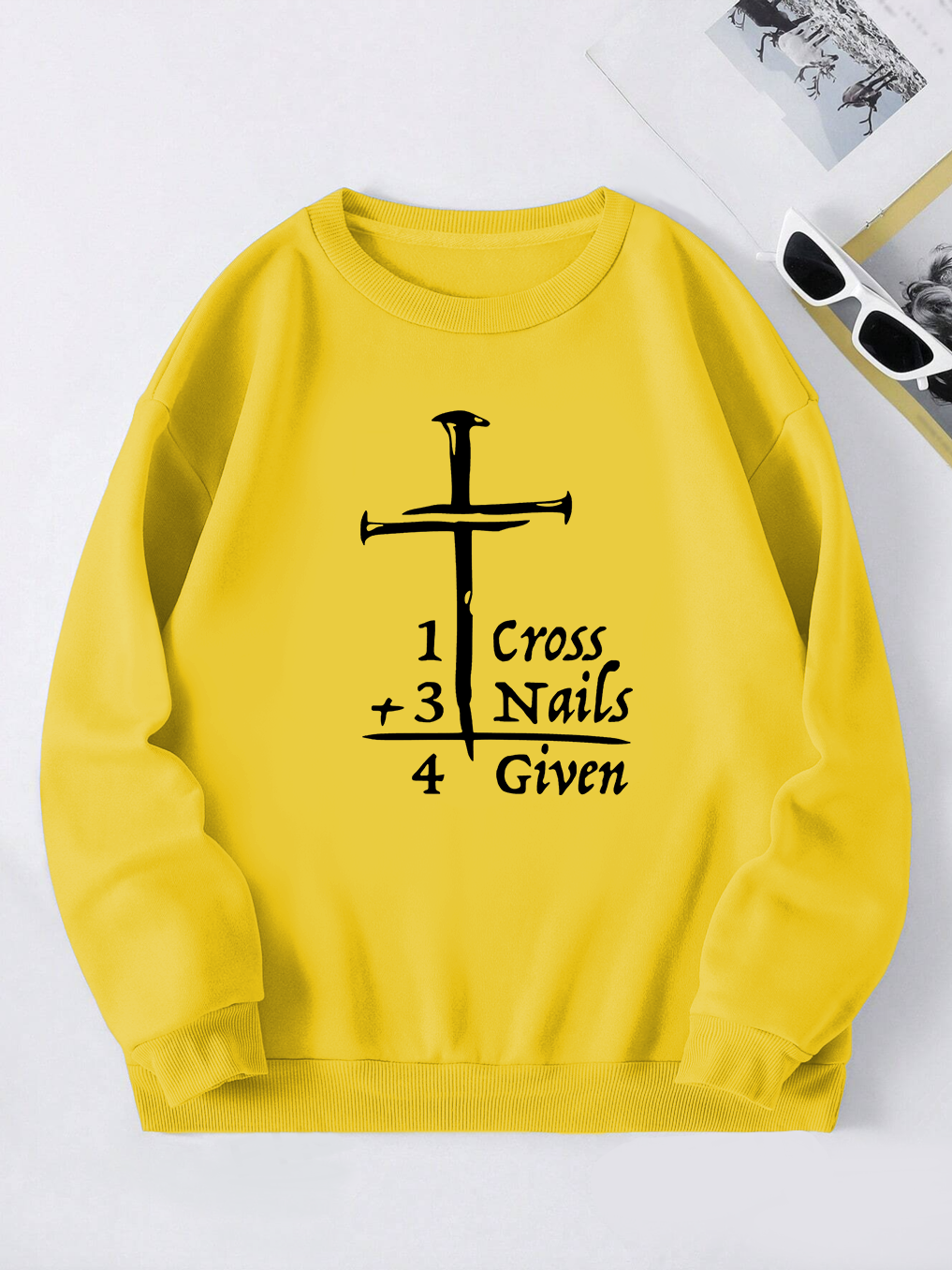One Cross+Three Nails=ForGiven Sweatshirt