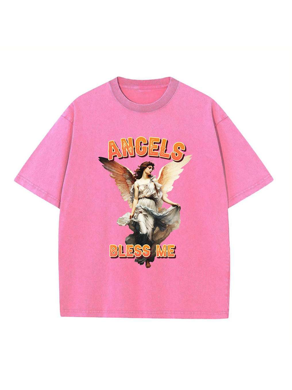 Angels Bless Me Washed T-shirt