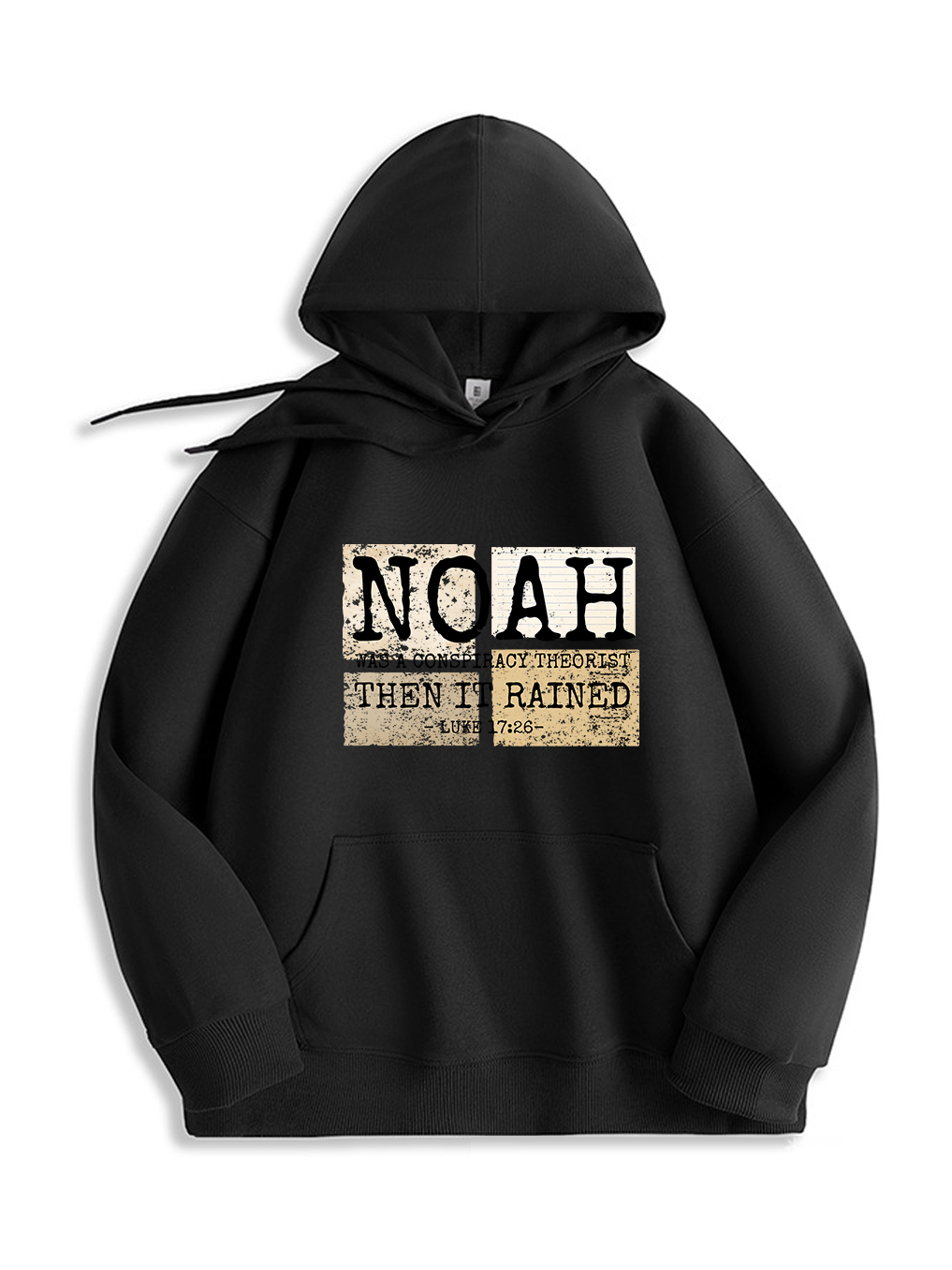 Noah Was A Conspiracy Theorist Then It Rained Luke 17:26 Hoodie