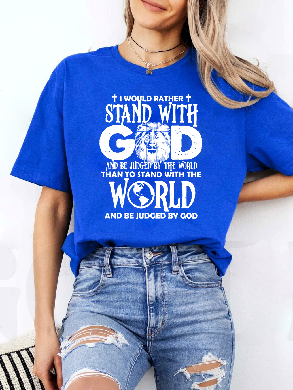I Would Rather Stand With God Women Tee