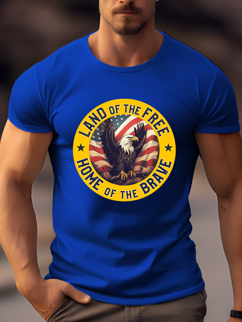 Land of The Free Home of The Brave Tee