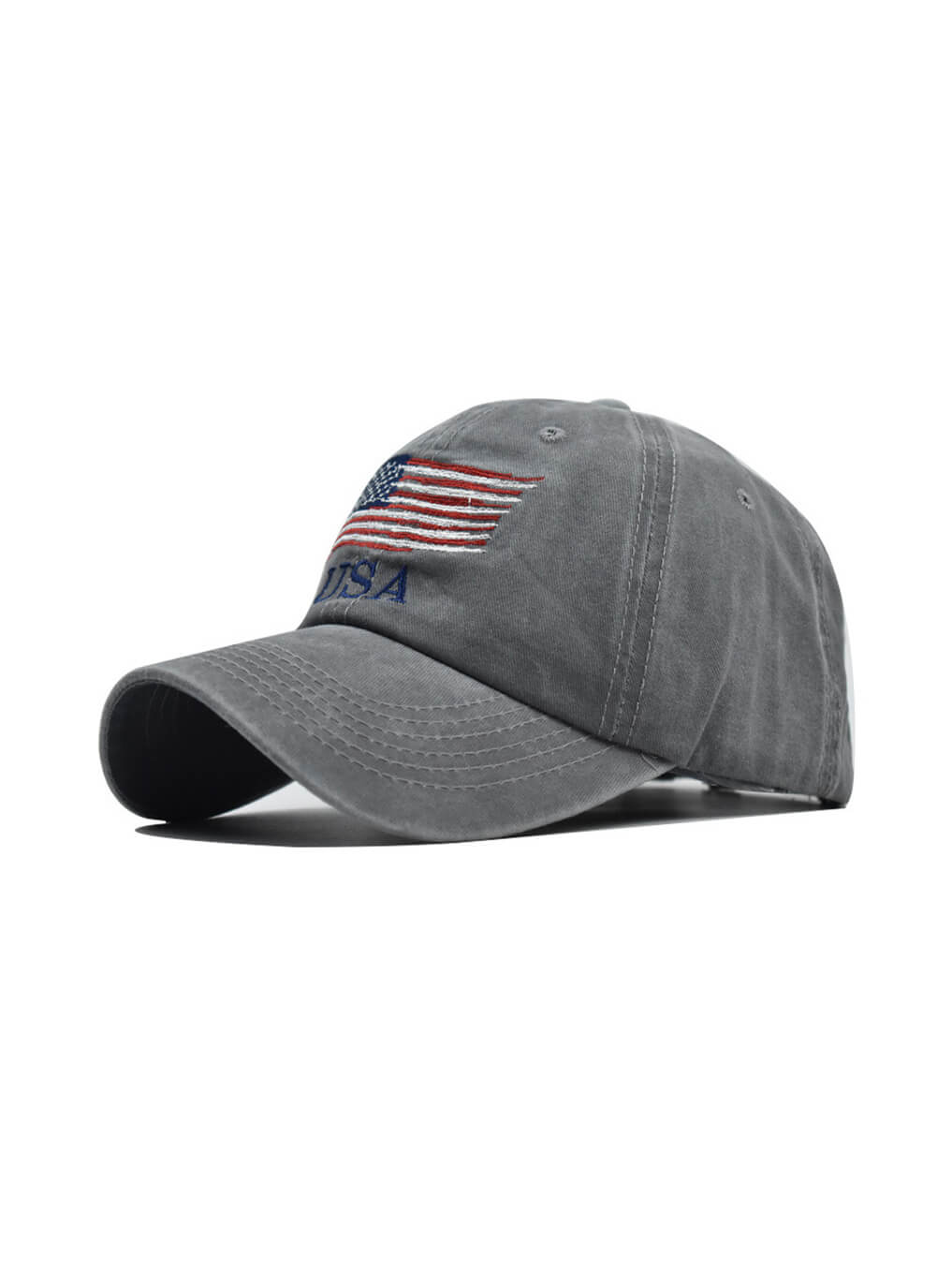 Washed USA Embroidered Baseball Cap