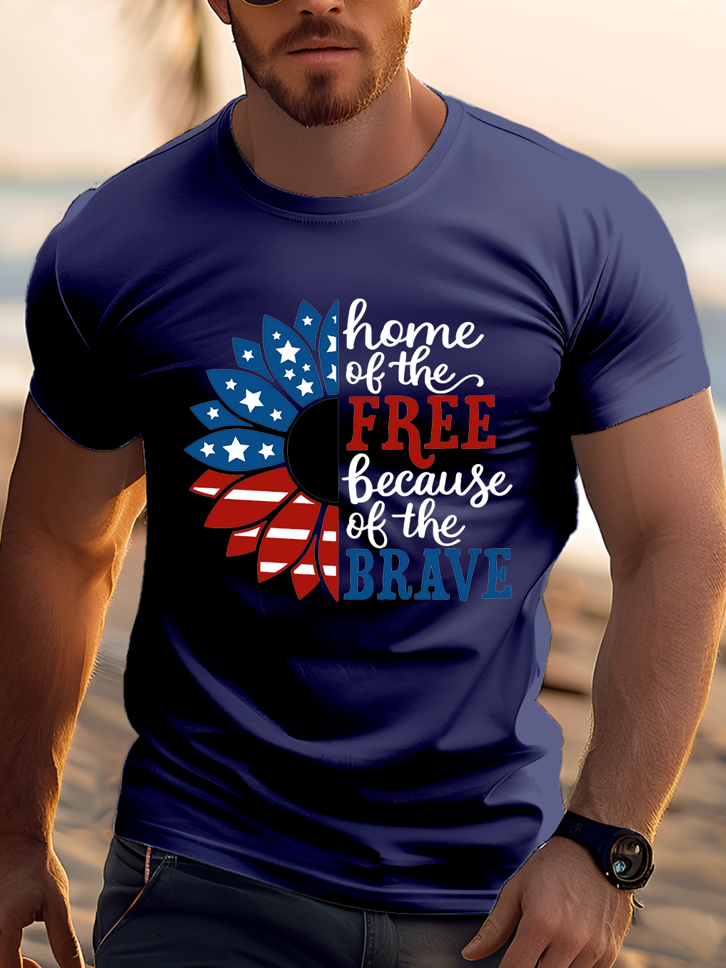 Home Of The Free Because Of The Brave Tee