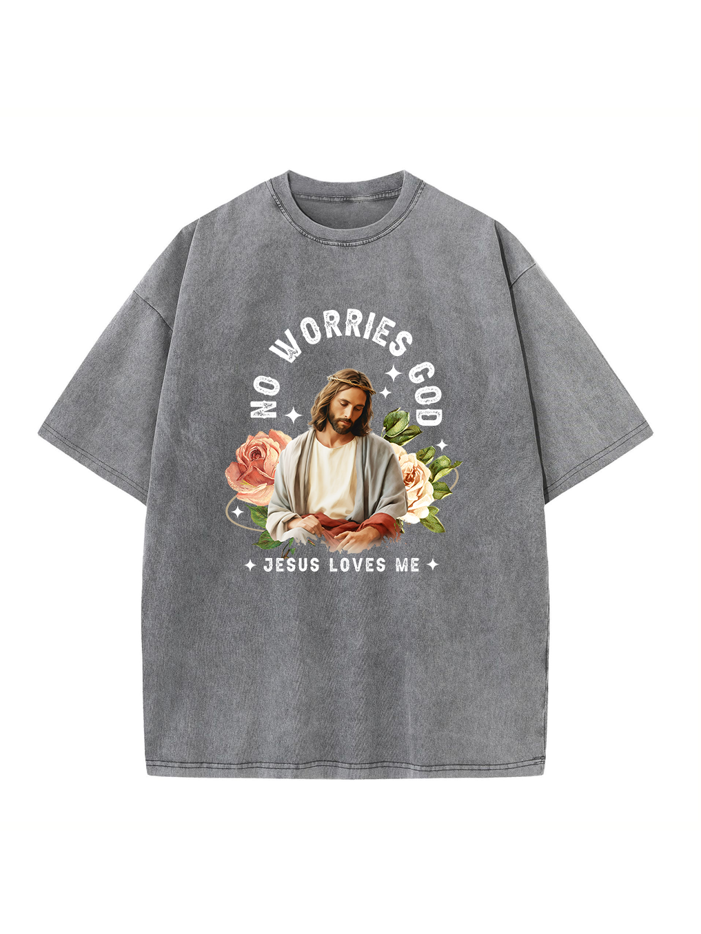 Jesus Loves Me Washed T-shirt