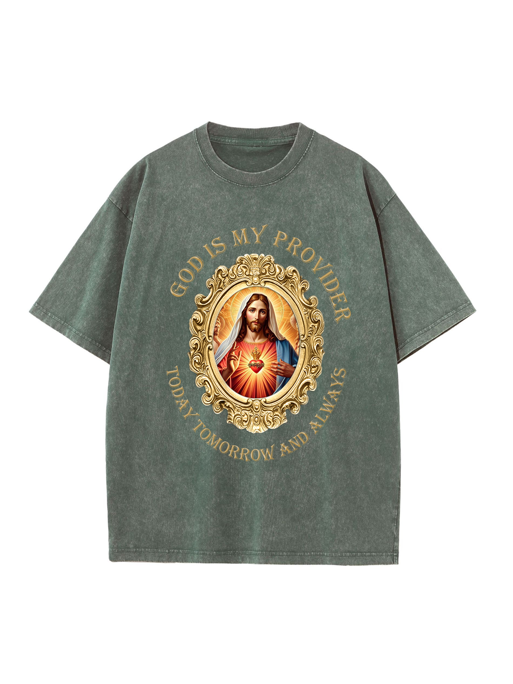 God Is My Provider Washed T-shirt