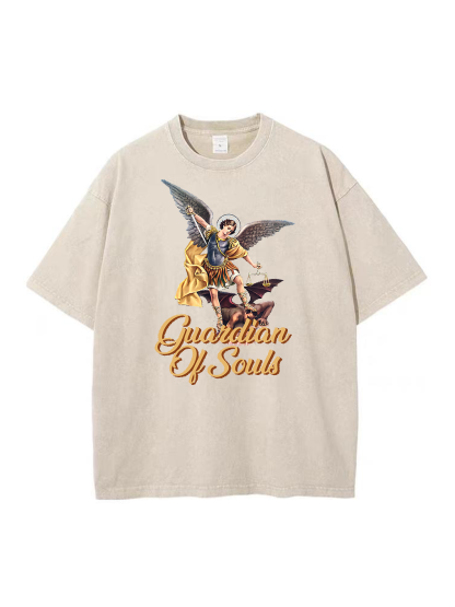 Guardian  Of Souls Washed T-shirt