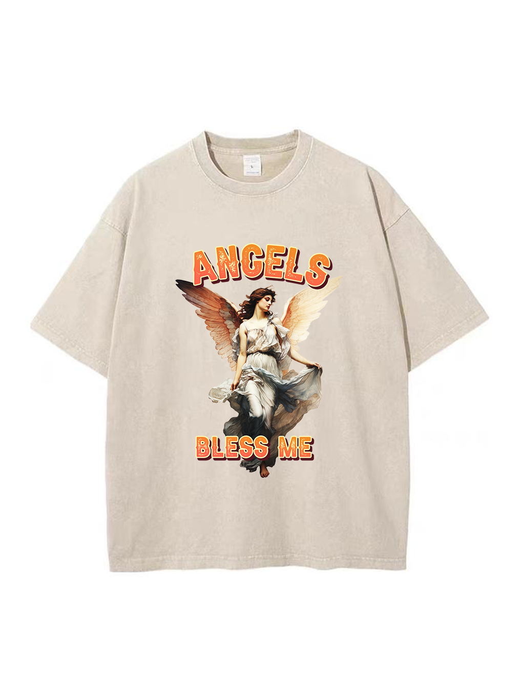 Angels Bless Me Washed T-shirt