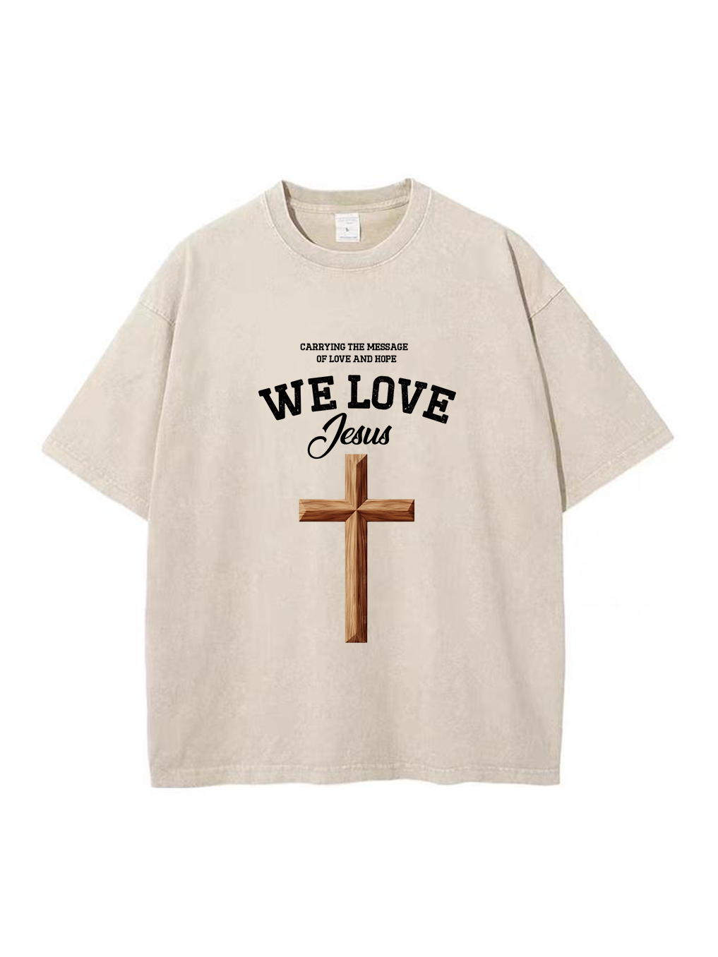 Carrying the message   of love and hope Washed T-shirt