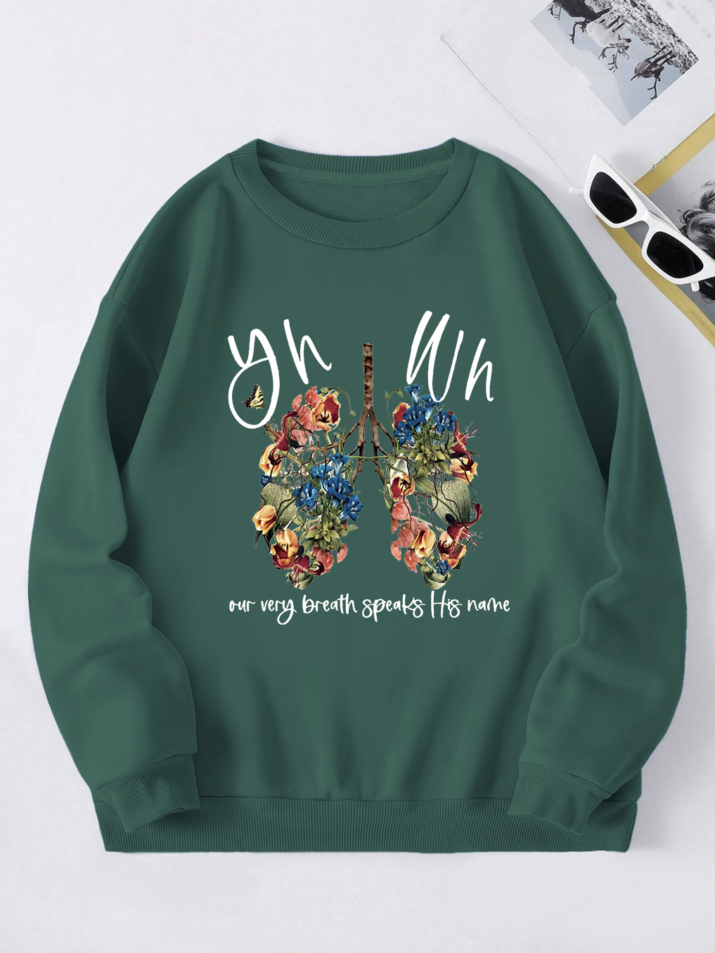 YHWH Our  Very Breath Speaks His Name Sweatshirt